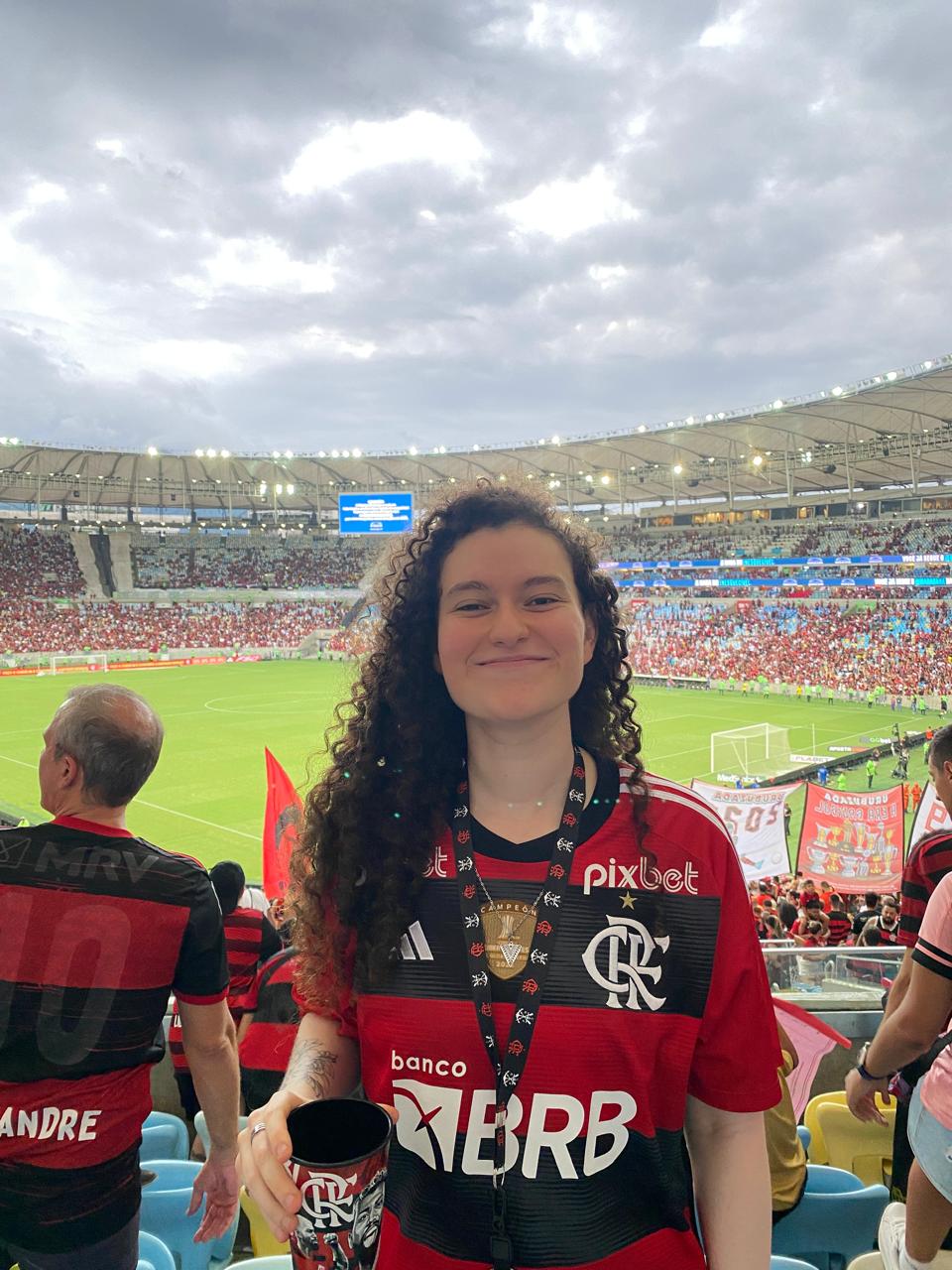 Foto em um jogo do Flamengo no Maracanã